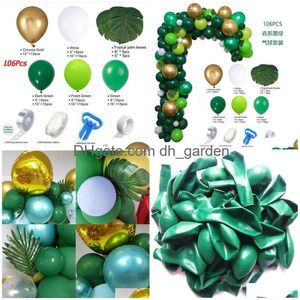 Otro evento Suministros para fiestas Navidad Tema de la selva Decoración Globo Conjunto de cadena Pato de agua Tinta azul Serie de bosque verde Dro Dhgarden Dhwrd