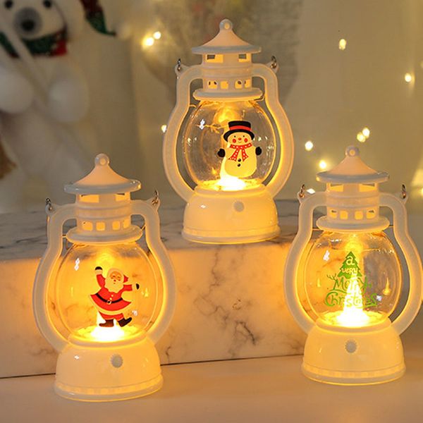 Otro evento Suministros para fiestas Adornos navideños Artículos de Halloween del año Regalo con pilas Vela de Papá Noel Luces cálidas para decoraciones del hogar 230905