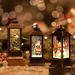 Autres Fournitures De Fête D'événement Noël Boule De Neige Lampe Led Lanterne Bonhomme De Neige Eau Navidad Vintage Cadeau Année 230516 Drop Delivery Home Gar Dhqrl