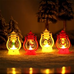 Autres Fournitures De Fête D'événement Décorations De Jouets De Noël Pour La Maison Lanterne Led Bougie Bougies Chauffe-Plat Ornements D'arbre De Noël Père Noël Elk Lampe Kerst 220908