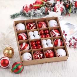 Autres fournitures de fête d'événement Boules d'arbre de Noël 44 grandes décorations de boules multicolores définies pour les réunions de famille 231018