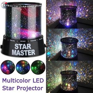 Autres fournitures de fête d'événement Creative 3D LED Starry Night Sky Projecteur Lampe Étoiles Lumière Batterie Alimentée Table Décorative 231027