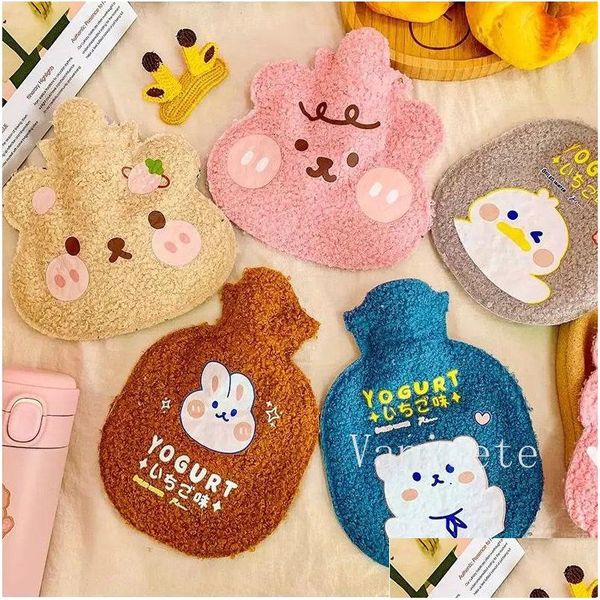 Autres fournitures de fête d'événement Creative Cute Plush Heat Water-Bag Cartoon Shaped Water Bag Portable Student Waters Injection Hand-Warm Dhdsw