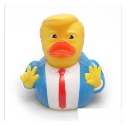 Autres événements Fourniture Créative PVC Trump Ducks Favorise Bath Floating Water Toy Toys Toys Gift Drop Livrot Home Garden Festive Dht95