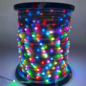 Autres fournitures de fête d'événement DC12V WS2811 WS2812 SK6812 Dream Color Fairy String Lights RGBIC adressable individuellement chambre TV cuisine décoration 231109