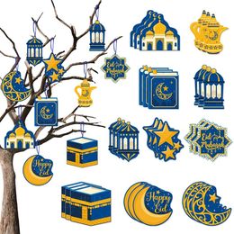 Autres fournitures de fête d'événement Eid Mubarak étiquette de décoration suspendue Ramadan Kareem Plaques décorations pour Alfitr Supply 230522