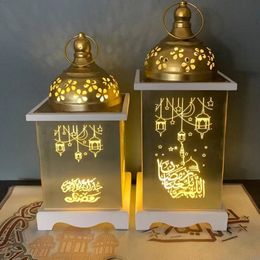 Andere evenementenfeestjes Eid Mubarak LED-lichten ster Moon Eid al-Fitr Ramadan Decoratie voor Home Islam Muslim Festival Event Party Decor Supplies 230425