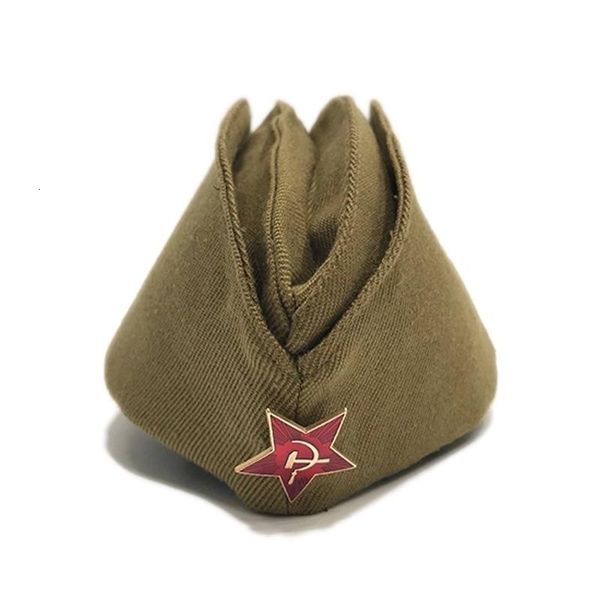 Autres fournitures de fête d'événement Mode CCCP URSS Armée militaire soviétique Casquette de garnison M81 avec badge Souvenirs de la Grande Guerre patriotique de Russie 230926