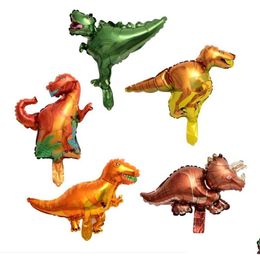 Overige evenementen Feestartikelen Feestelijk 4D Lopende dinosaurus Ballon Folie Ballonnen Jongens Dier Kinderen Verjaardag Jurassic World Decor Dr Dh21S