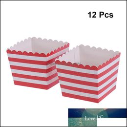 Autres Fournitures De Fête D'événement Festive Home Garden 12Pcs Boîtes De Pop-Corn Jetables Sacs Snack Box Conteneur De Nourriture Vaisselle Pour Baby Shower Birt