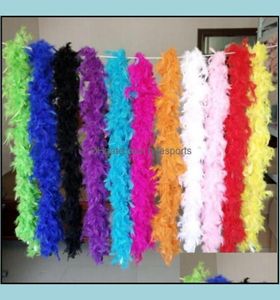 Autres fournitures de fête d'événement Festive Home Garden Drop Livrot 2021 Turquie Grande Chandelle Marabou Feather Boa Mariage de mariage Boas8362232