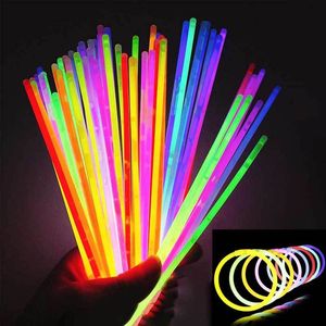 Otro evento Suministros para fiestas Fluorescencia Glow Sticks Neon para bodas Fiesta colorida Light Sticks Año Concierto Decoración de fiesta Juguetes para adultos para niños 230329