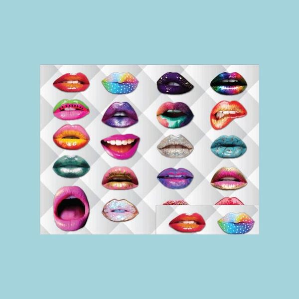 Autres événements Fournitures de fête Funny Lip Bouche Pobooth Props Décoration Adts Enfants DIY Po Booth Anniversaire Graduation Hallowe Dhcfo