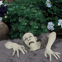 Autre événement Fime fournit un jardin à la maison Figurines Zombie Shape House Decor Funny Sculpture Horror Terror Life Life Lifting Resin Statue Party Party Decoration 230817