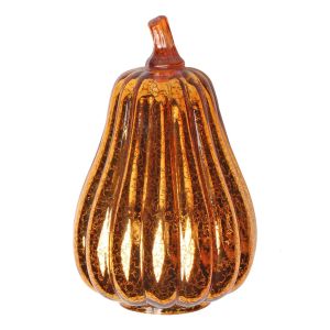Autres fournitures de fête d'événement Verre Halloween citrouille lampe décoration lumineuse lanterne LED à piles pour cadeau jusqu'à la décoration de la maison Drop Deli Dhskx