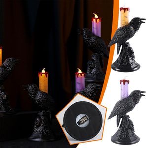 Andere evenementenfeestjes Salloween Crow kaarslicht horror led lamp spook decoratie rekwisieten handpompoen spin diy f0z2 230818