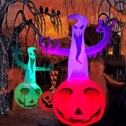 Overige Evenement Feestartikelen Halloween Decoratie Ornament LED Lichtgevend Buiten Opblaasbaar Spook Pompoen Licht Voor Huishouden Tuin Tuin Decoratie 230809
