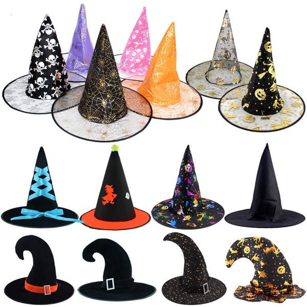 Otro evento Suministros para fiestas Decoración de Halloween Sombrero de bruja Cosplay para niños Decoración Árbol al aire libre Adorno colgante Accesorios 230923