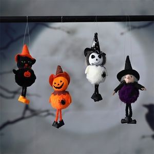 Autres fournitures de fête d'événement Poupée d'Halloween Pendentif suspendu Ornement Sorcière Citrouille Chat noir Arbre de fête en plein air Prop Enfant Cadeau Décoration d'Halloween Décoration d'Halloween 220829