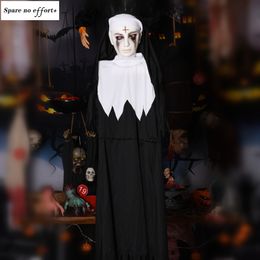 Autres événements Fournitures de fête Halloween Jouet électrique Horreur Cry Latex Yeux effrayants Décoration effrayante Crâne hanté Bol KTV Bar Prop 230901