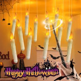 Otros suministros para la fiesta de eventos Halloween sin velas flamas flamas con varita mágica LED remoto Candelas colgantes Halloween Decoración de la fiesta de bodas de Navidad 230812