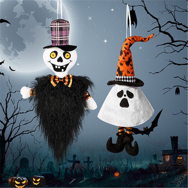 Autre événement Fourniture de fête Halloween Ghost Doll Pendant Haunted House Hanging Ghost Bar Horror Decoration Props Supplies 230817