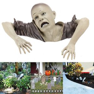 Autres événements Fournitures de fête Halloween Horreur Creepy Cadavre Rampant Zombie Jardin Statue Maison Hantée Accessoires Maison Décoration Extérieure 230904