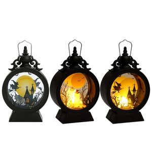 Autres fournitures de fête d'événement Halloween LED lumières suspendues lanterne décoration barre ornements accessoires de citrouille portables 230809