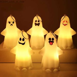 Autres fournitures de fête d'événement Halloween LED lumières horreur fantôme lampe tenant bougie citrouille lampe Happy Hallowen fête décoration accessoire maison hantée ornements Q231010