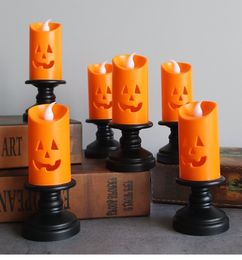 Overige evenementen Feestartikelen Halloween Lights LED Candle Pumpkin Candlestick Lamp Scery Spider Happy Halloween Carnaval Party Decoration Horror Props 230809