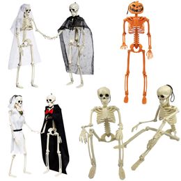 Autres événements Fournitures de fête Halloween Mobile Suspendu Squelette Faux Crâne Humain Os Maison Horreur Décor Props Ornement Jouet 230923