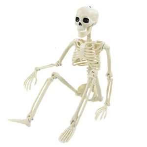 Otro evento Suministros para fiestas Halloween Esqueleto móvil Falso Cráneo humano Huesos Fiesta de Halloween Decoraciones para el hogar Casa embrujada Accesorios de terror Adornos Juguetes 231013