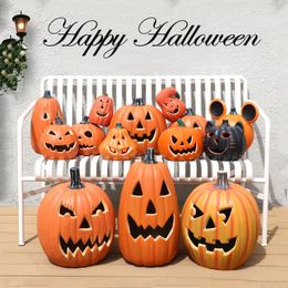 Otros suministros para la fiesta de eventos Halloween Pumpkin LED Light Light Decoration Creative Lantern Decoración parpadeante de Gypsophila Festival Vestido Up brillante 230815