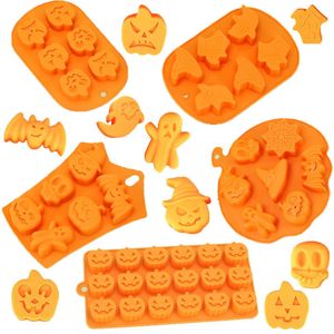 Autres fournitures de fête d'événement Halloween effrayant citrouille moule en silicone chapeau fantôme crâne glaçon chocolat plateau de cuisson biscuit biscuit gâteau 230923