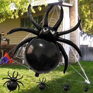 Andere evenementen Feestartikelen Halloween Spider Folie Ballonnen Halloween Black Spiders Ballon voor Halloween Party Spider Decoratiebenodigdheden Kinderspeelgoed Globos Q231010