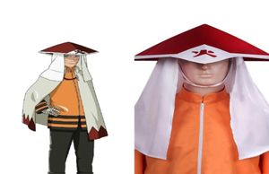 Autre événement Party Supplies Hokage Sarutobi Hiruzen 3rd Cosplay Anime Uzumaki Grand chapeau de pluie Unisexe Halloween Fancy Cap seulement 6169165