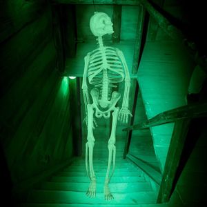 Autres fournitures de fête d'événement Horreur Halloween Décoration Lumineux Crâne Squelette Glow Suspendu Ornement Maison Hantée Effrayant Décor À La Maison Atmosphère Props 230923