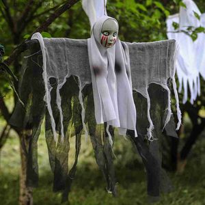 Autres fournitures de fête d'événement Horreur Crâne Halloween Décorations suspendues Fantôme Extérieur Maison Hantée Effrayant Pendentif Accessoires Fournitures Fête T230926