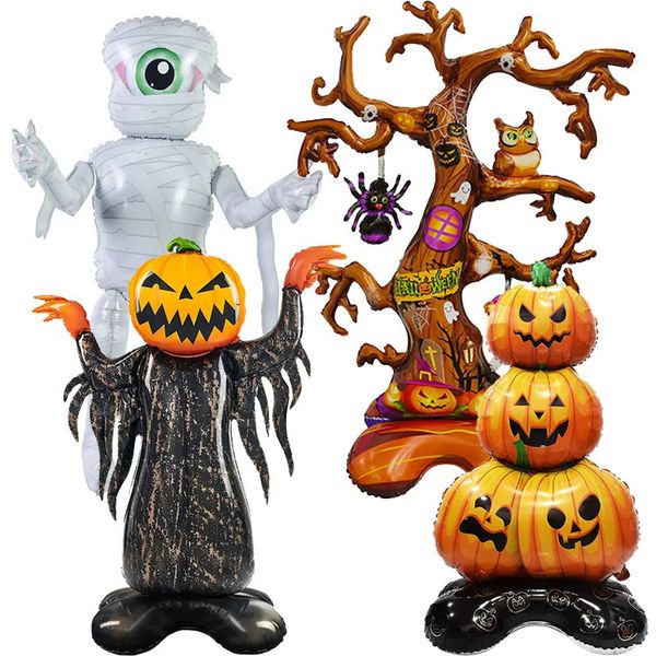 Altri articoli per feste per eventi Enormi palloncini in piedi di zucca di Halloween Fantasmi Palloncini strega pipistrello Ragno Foil Ballon Gonfiabili per bambini Giocattoli Globos 230921