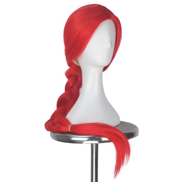 Autre événement fête fournitures identité V Extra longues tresses rouges cheveux Anime Lolita Cosplay déguisement perruque fille adulte