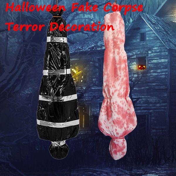 Otros suministros para la fiesta de eventos Corpso falso inflable Halloween Scary Hanging Fake Corpse Realistic Dead Víctima en la bolsa de la casa espeluznante de la casa embrujada decoración de terror 230817