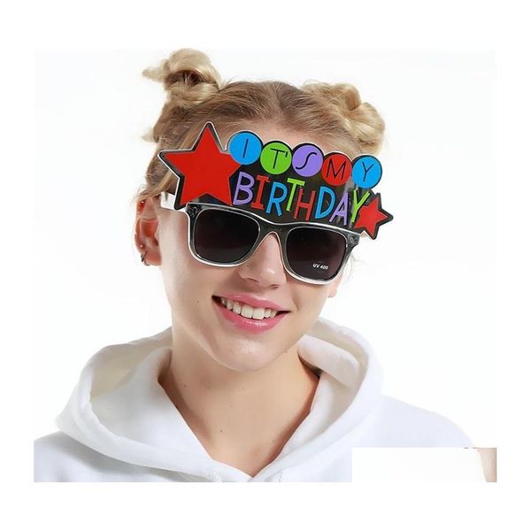 Autres Fournitures De Fête D'événement C'est Mon Anniversaire Lunettes De Soleil Banquet Décorer Des Lunettes Drôles Créatives Siery Bal Masqué Prop Nouveauté E Dhjsc