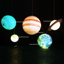 Otros suministros para fiestas de eventos Júpiter Neptuno Urano Luna Sol Tierra Globos inflables de PVC con luces LED 230907