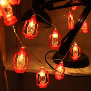 Autres fournitures de fête d'événement Lantern String Lights 1020 LED Mini Kerosene Vintage Lampe à piles Fée 230901