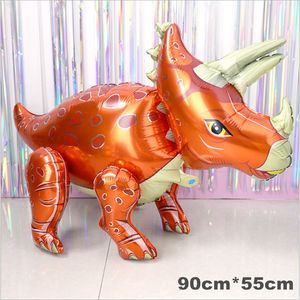 Autres Fournitures De Fête D'événement Grand 4D Marche Dinosaure Feuille Ballons Enfants Animaux Jouets Anniversaire Baby Shower Décoration 230522