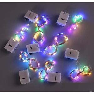 Autres fournitures de fête d'événement LED guirlandes lumineuses fil de cuivre étoilé clignotant luciole maison fête de vacances décoration artisanat bricolage accessoires Dh1Dm