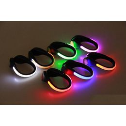 Autres fournitures de fête d'événement Led Flash Shoe Clip Light Up Glow In The Dark For Party Dancing Skating Night Running Safty Gear Drop D Dhax4