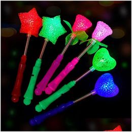 Andere evenementenfeestjes LED LED gloeiende stok decoratie magie glow flash fairy night childrens geschenken rekwisieten gelukkige verjaardag drop del dh5tr