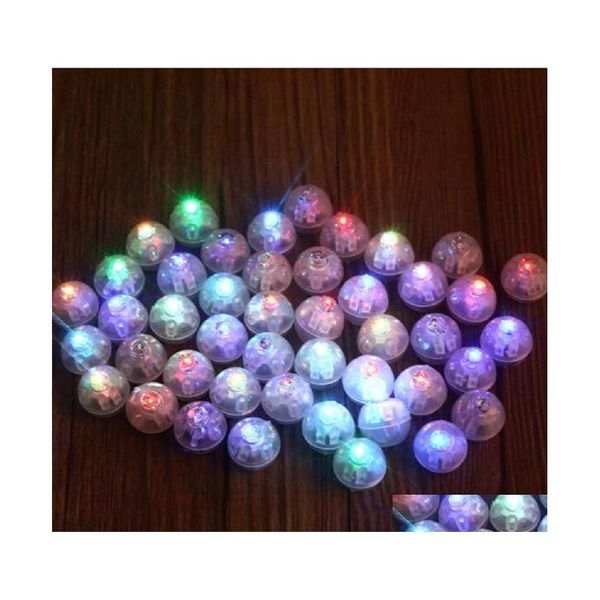 Otros suministros para fiestas de eventos Luz LED Lámpara Bb Mit Opción de color para globo de helio Linterna de papel Artesanía Diy Cumpleaños Boda Decorati Dhbz0