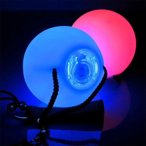 Autres fournitures de fête d'événement LED POI Ball Lumineux Danse du ventre Lancer des accessoires d'exercice de yoga Accessoires de performance sur scène 231009